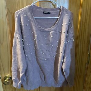 Pearl detailed sweater